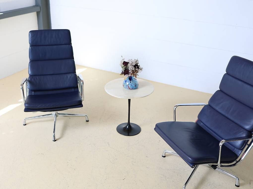 Vitra Sessel: VITRA Soft Pad Sessel EA 222 in Dunkelblauer Farbe – Gebraucht aus Meinisberg von atelier_TILIJA 7