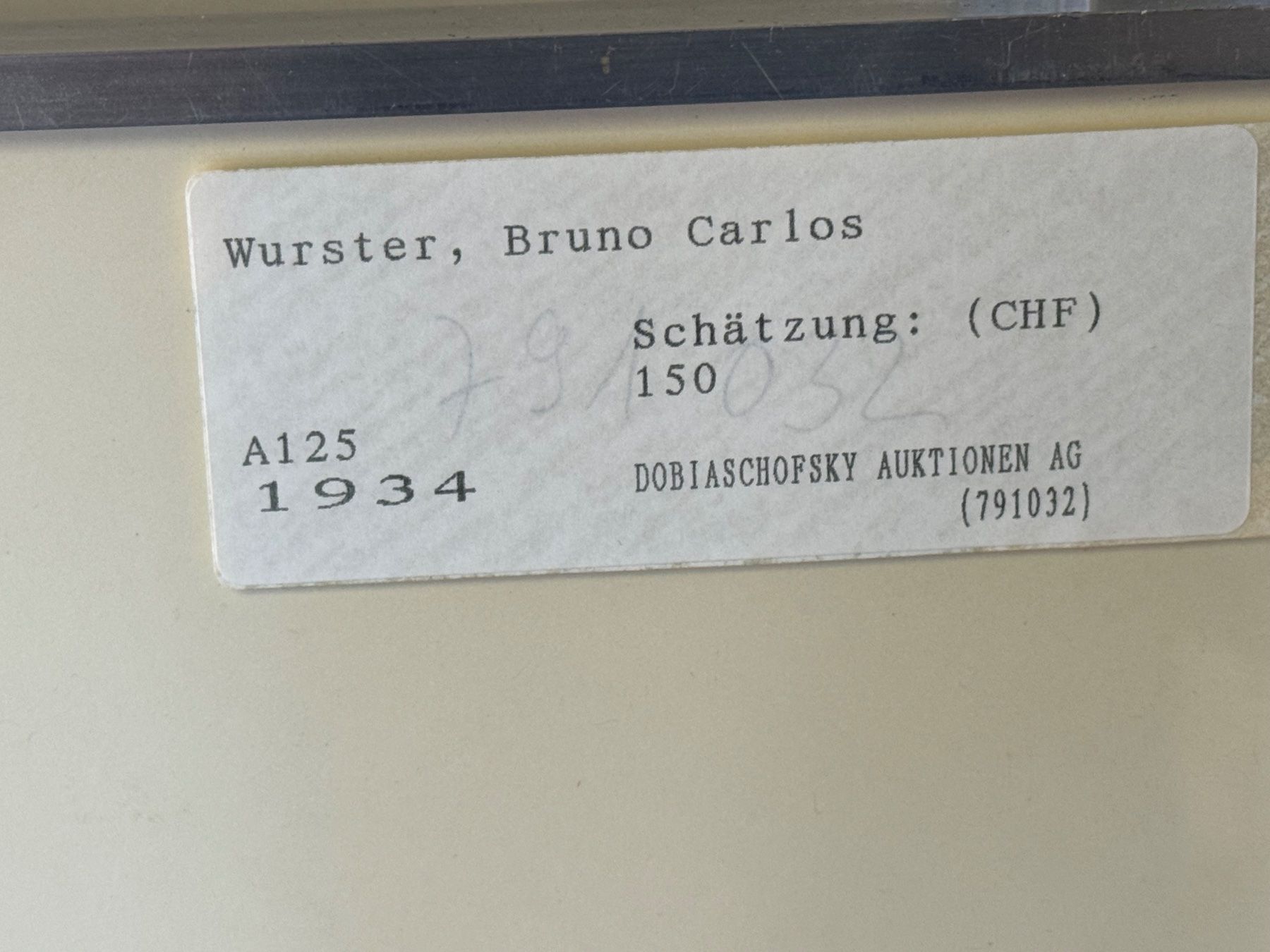 Gemälde: WURSTER Bruno Aquarell signiert – Gebraucht aus Bern von Jwpm66 3