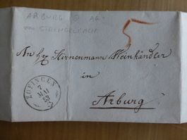 Zofingen, Brief von Strengelbach nach Aarburg 1853