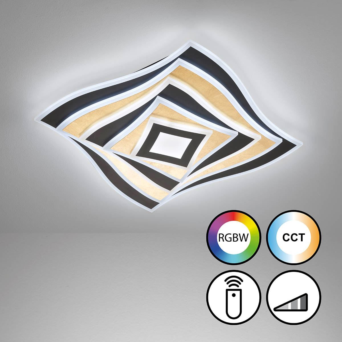 Lampadari & plafoniere: LED Deckenleuchte, Dimmer, 50 cm x 50 cm – Nuovo (secondo la descrizione) da Kreuzlingen venduto da Smart-Light