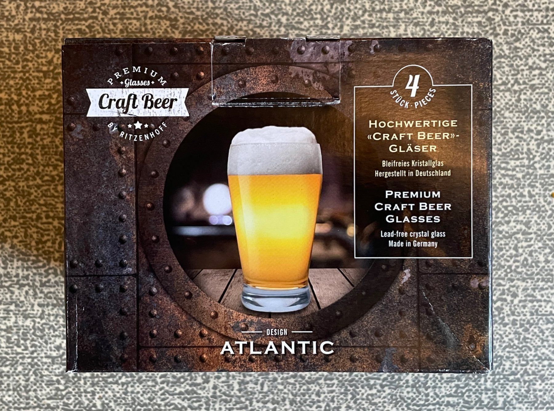 Ritzenhoff Bicchieri: 4er-Set SCHÜTZENGARTEN Craft-Bier-Gläser – Nuovo (secondo la descrizione) da Buchs SG venduto da Handyman77 6