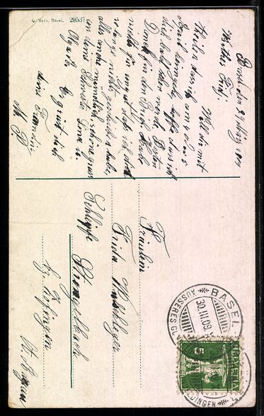 Cartoline postali: AK Basel, Strassburger Denkmal – Usato da Berlin venduto da bartko-reher 1