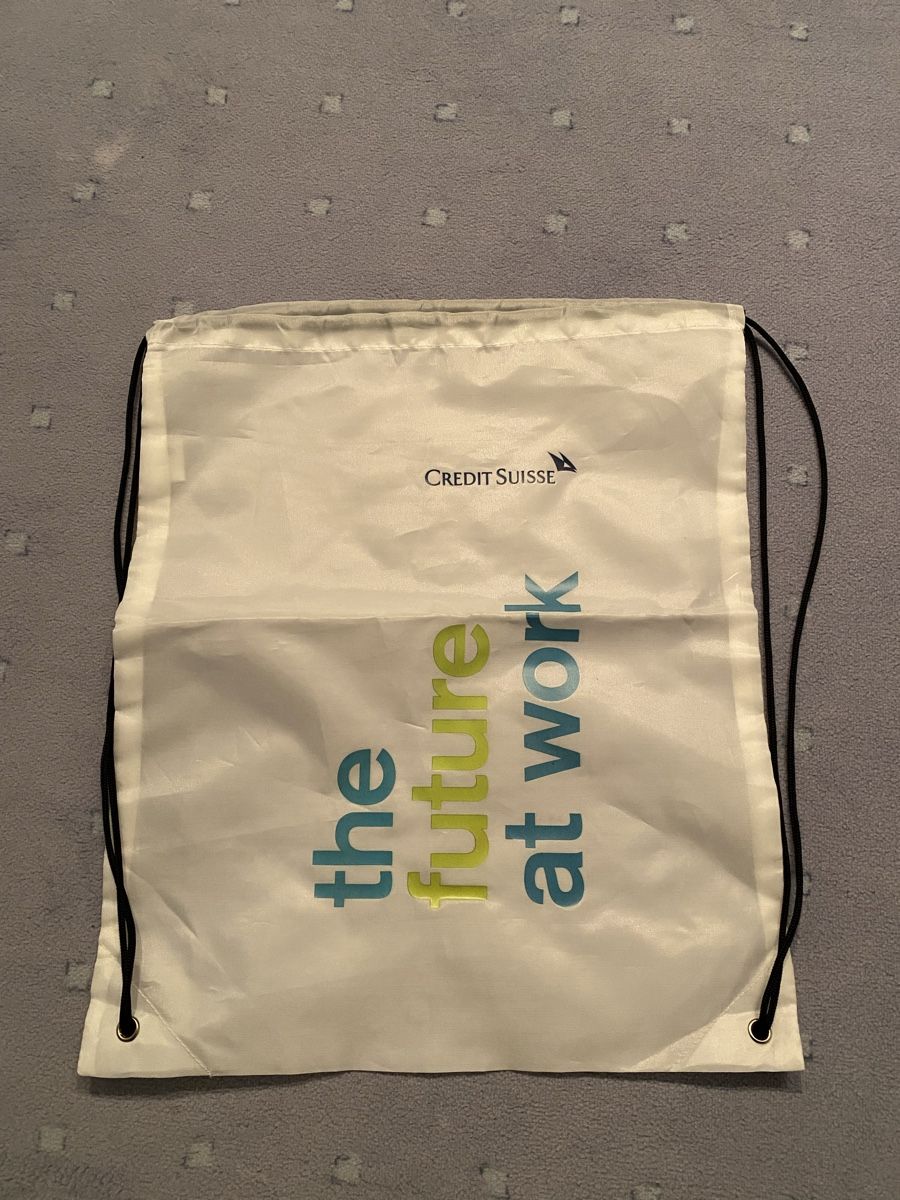 Zaini: CREDIT SUISSE Rucksack weiss – Nuovo (secondo la descrizione) da Zürich venduto da DidierTG