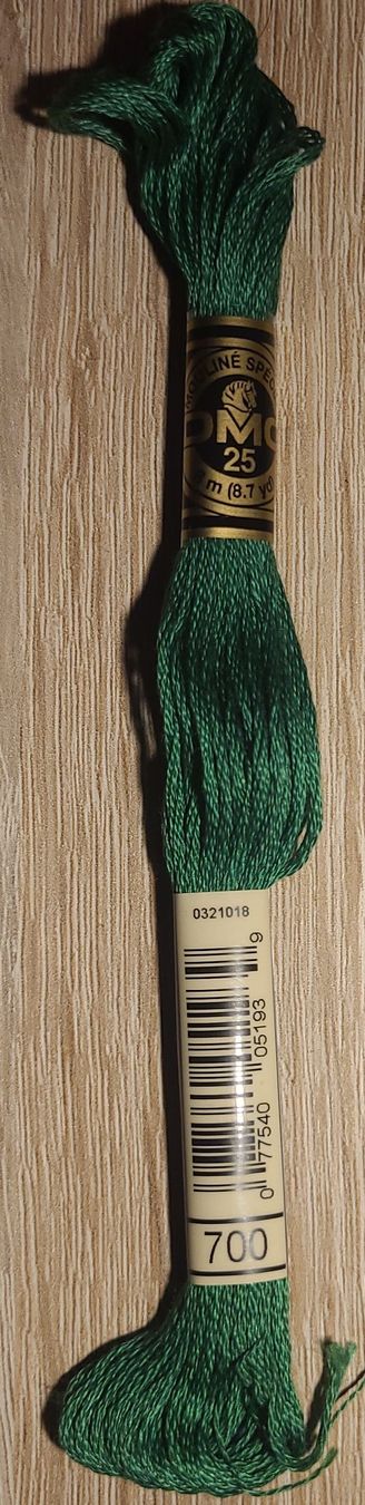 Cordicelle & Fili: DMC Mouline Spezial Baumwolle Stickgarn Farbe 700 – Nuovo e nell'imballaggio originale da Zürich venduto da Vdc1984