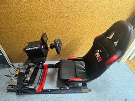 SimRacing Fanatec DD1 mit Rig, Sitz, Screen und Zubehör
