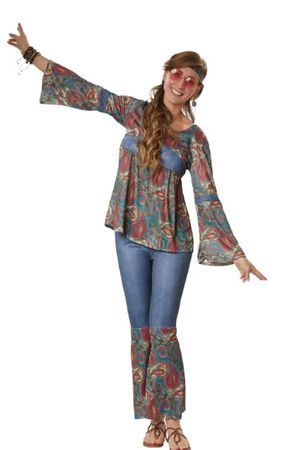 Kostüm Hippie 70er S