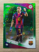 Soccer Raphinha 96/99 GREEN LOGOFRACTOR Topps Chrome 2026