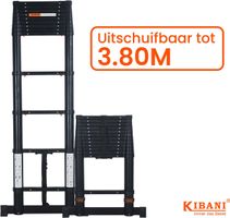 Teleskopleiter ausziebar von 0.9m - 3,80m  Aktion