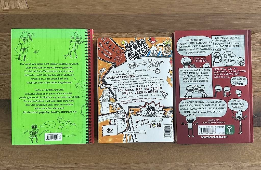 Libri: Bücher Set Pete Johnson, Tom Gates, Ruperts Tagebuch  – Usato da Dörflingen venduto da Kendraa 1