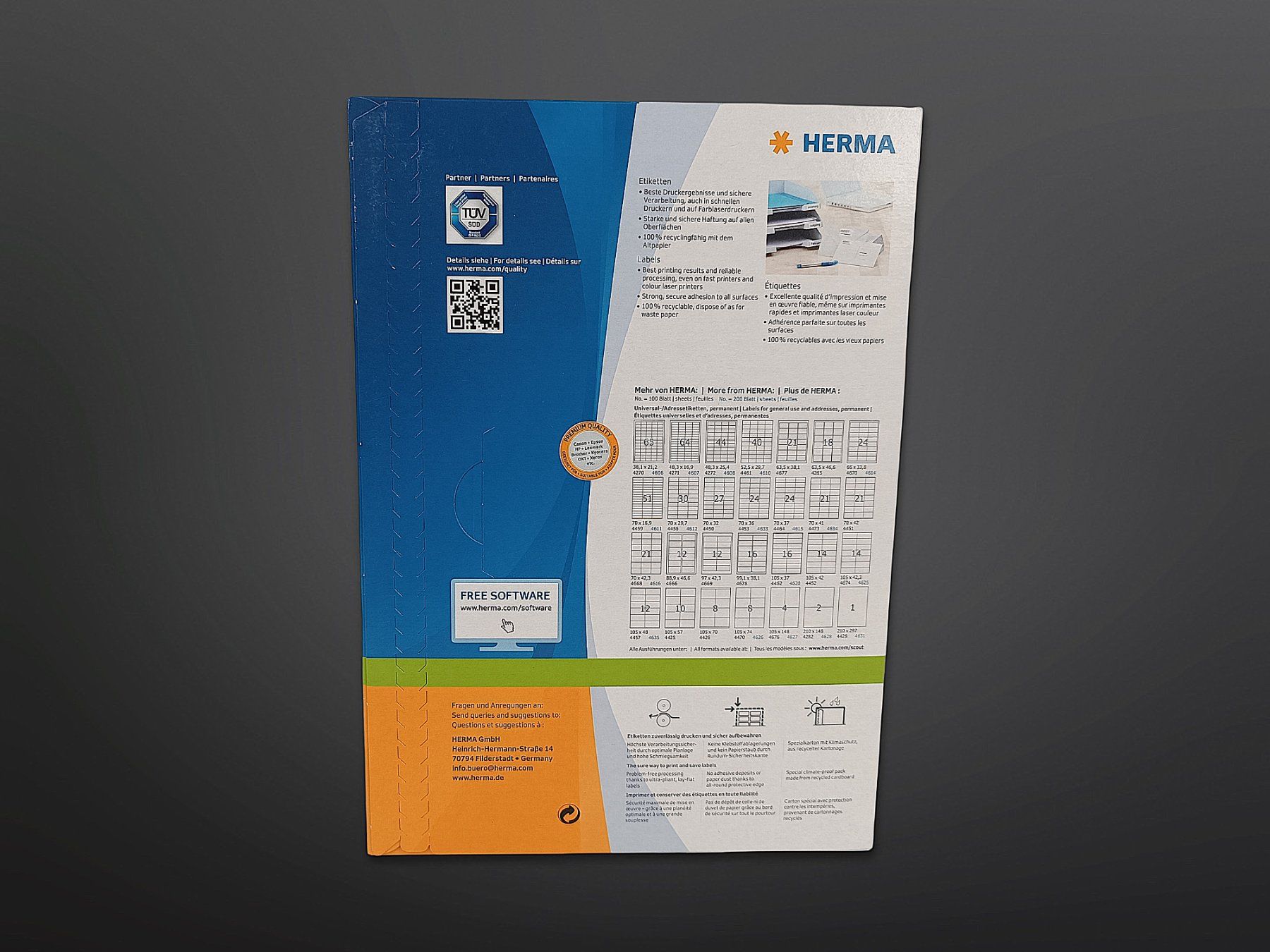 Sticker: HERMA Etiketten Nr. 4455 – Nuovo (secondo la descrizione) da Suhr venduto da Restwert_Suhr 2