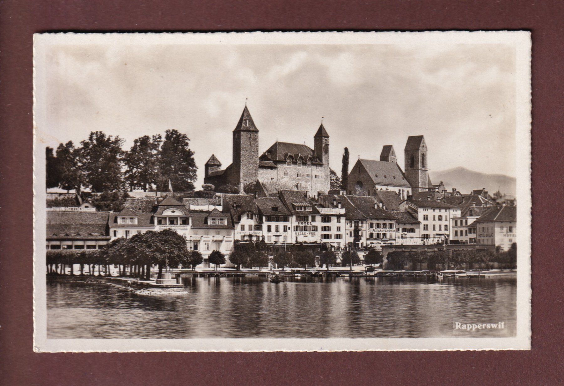 Cartoline postali: RAPPERSWIL - Schloss - 1937 – Usato da Pully venduto da nicecards-shop