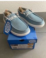 Sneakers Hey Dude femme bleu clair et blanc neuve 37