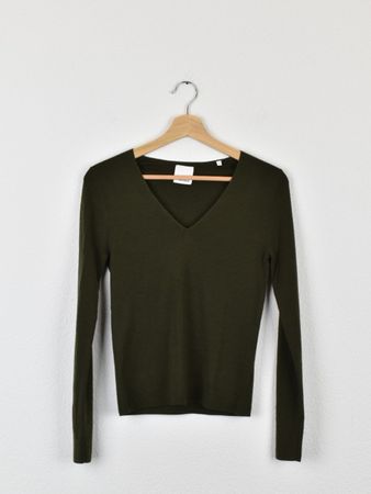 Collectif mon amour Pullover, grün, Gr.S, 100% Merinowolle