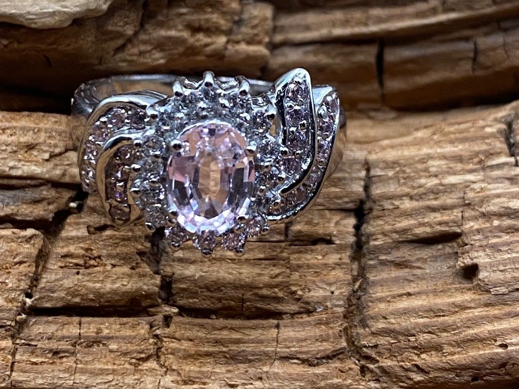 Ringe: Cocktail Ring in Sterlingsilber mit einem Kunzit, Gr.55.5 – Neu (gemäss Beschreibung) aus Luzern von S.Kern01 4