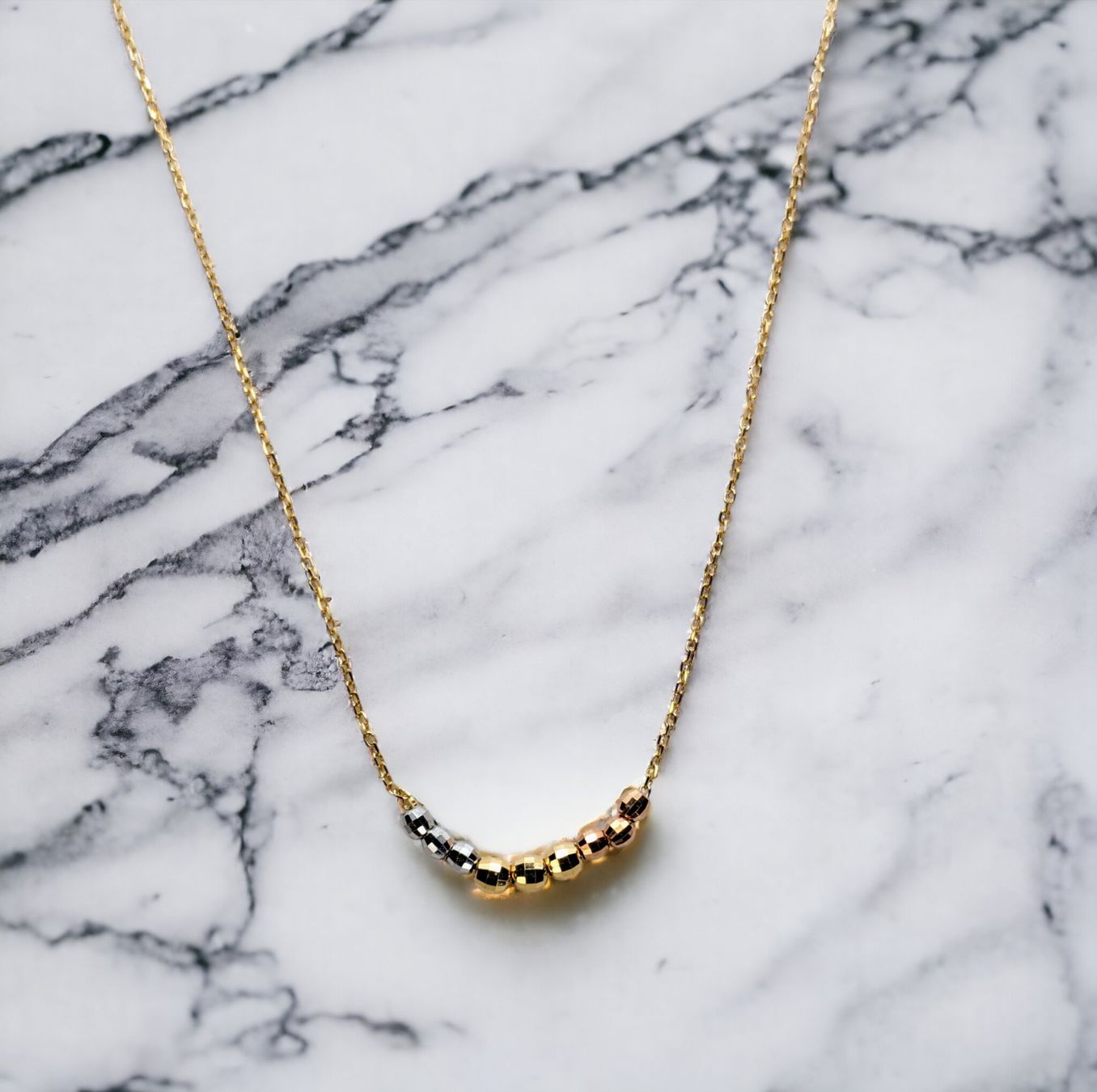 Catenine: 18K Goldkette mit zarten Kugeln – Nuovo e nell'imballaggio originale da Glattpark(Opfikon) venduto da Wuschel038 2