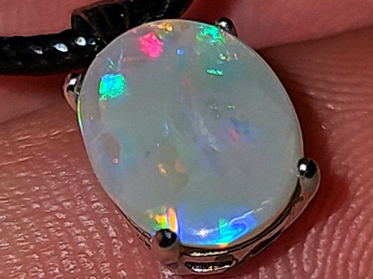 Ciondoli: Natürlicher Australischer Opal Silber-Anhänger – Nuovo e nell'imballaggio originale da Uerkheim venduto da Winwinner 2