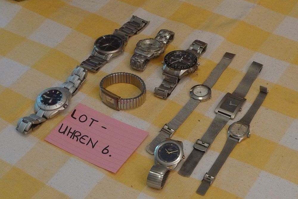 Orologi: LOT-UHREN 6. – Difettoso da Bern venduto da bn1640 2