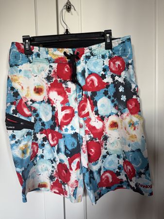 Analog Floral Swim Shorts - Beach Summer