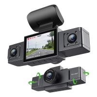 Dashcam-Videorecorder, Dreiobjektiv-Autokamera Parkmonitor