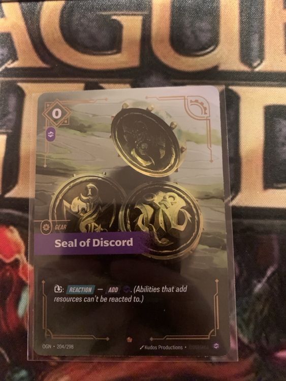 Riftbound Origins Seal of Discord 204 EN NM (Neu (gemäss Beschreibung ...