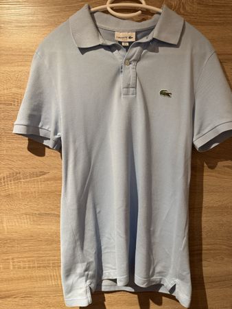 LACOSTE Polohemd hellblau Grösse M Slim Fit gut erhalten