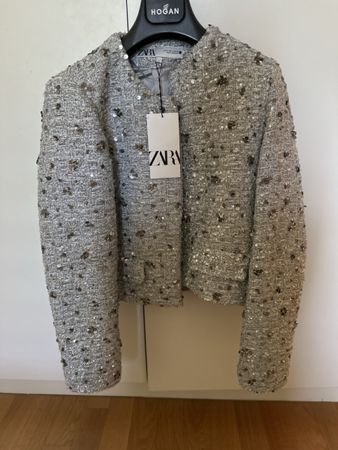 Veste Zara Small argentée à paillettes