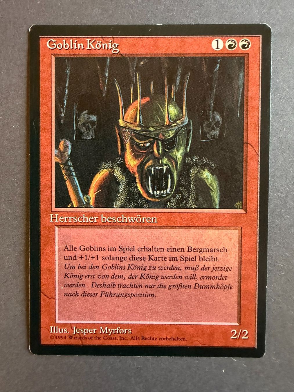 Magic The Gathering Cartes à collectionner: Goblin König // Foreign Black Bordered // Magic – D'occasion à Binz par Tempelritter