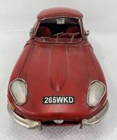 Jaguar E-Type Deko-Metallmodell – Vintage Handarbeit Rot