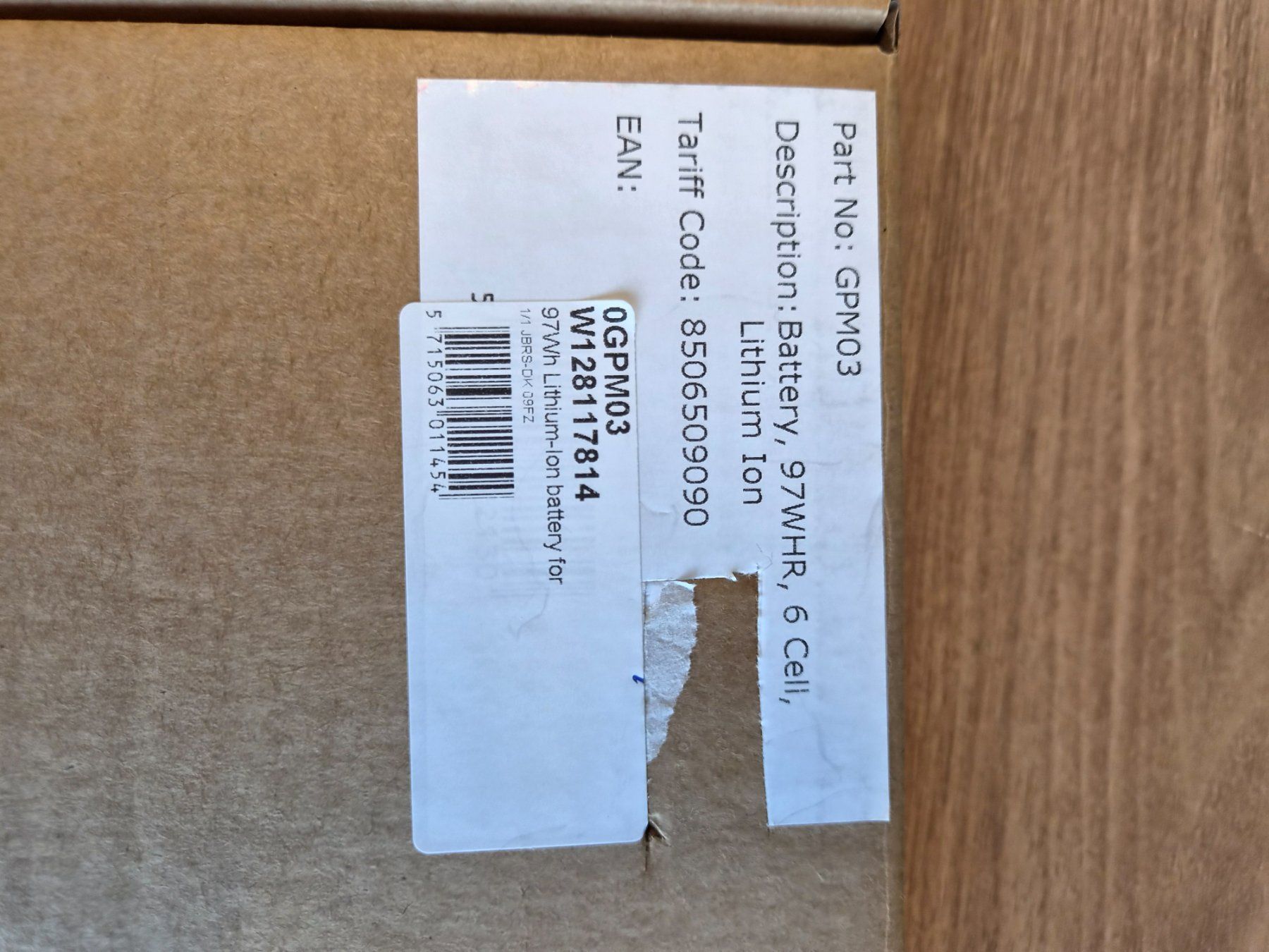 Dell Akkus: 97Wh Lithium-Ion battery – Neu (gemäss Beschreibung) aus Gossau ZH von OrderflowAG 1