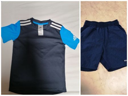 Adidas sport tshirt 128, gut zustand