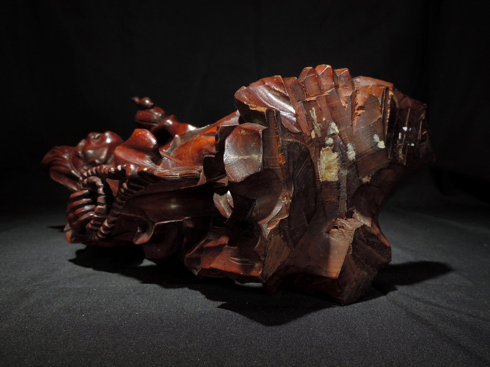 Sculture & Statue: alte Hartholz Schnitzerei, Unsterblicher – Usato da Duggingen venduto da roterbambus 9