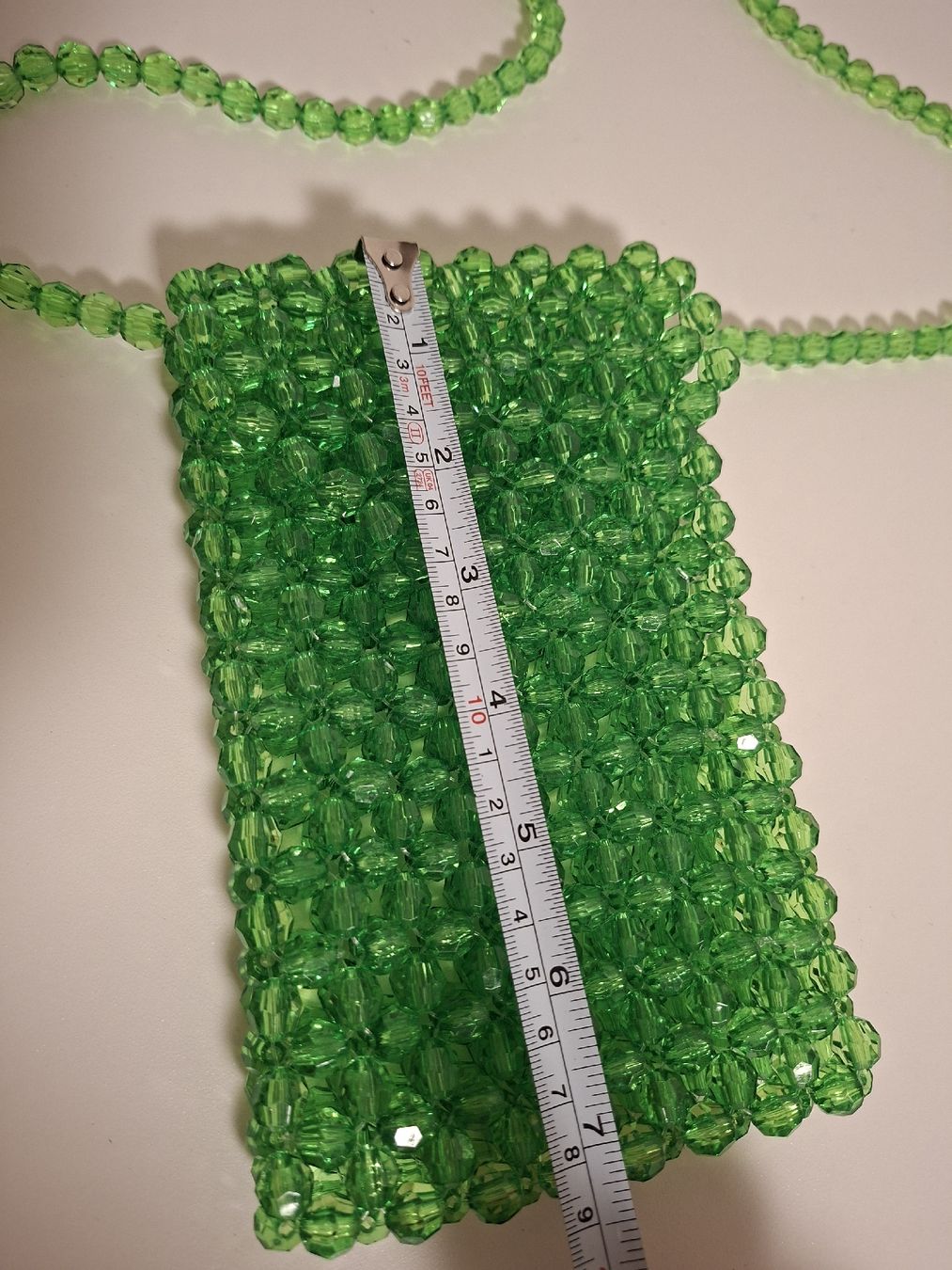 Borse da donna: Green Beaded Bag with Strap, Cute Summer Accessory! – Nuovo (secondo la descrizione) da Zürich venduto da oli_p8cc 3