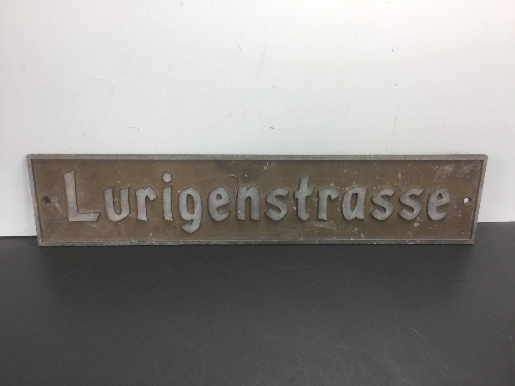 Insegne: Altes Strassenschild Lurigenstrasse – Usato da Wangen SZ venduto da kuriosum12 1
