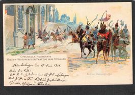 #Off. Karte Kultur Hist. Festzug 1899 St.Gallen , gel. 1899
