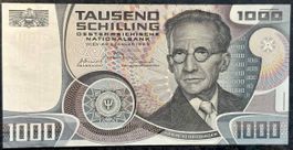 Österreich 1000 Schilling Banknote 1983 - Top Zustand!