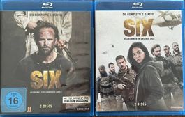 SIX - Komplette 1. und 2. Staffel - Blu-ray Top Zustand!
