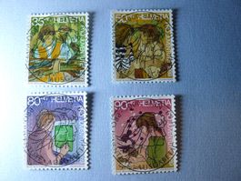 1989 Pro Juventute J311-J314 ET Vollstempel Jugendliche