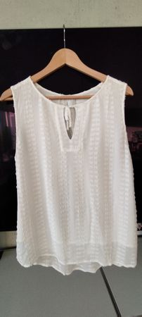 Nile Bluse/Top weiss Gr.S. leichte Sommerbluse / Viskose