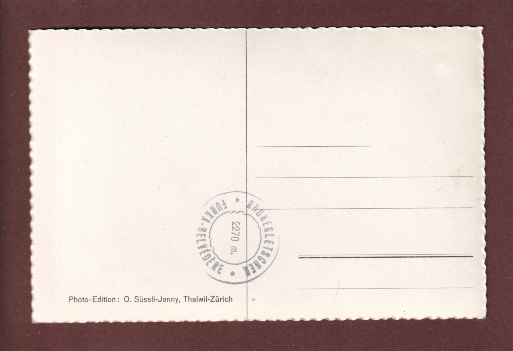 Cartoline postali: RHONEGLETSCHER - Galenstock – Usato da Pully venduto da nicecards 1