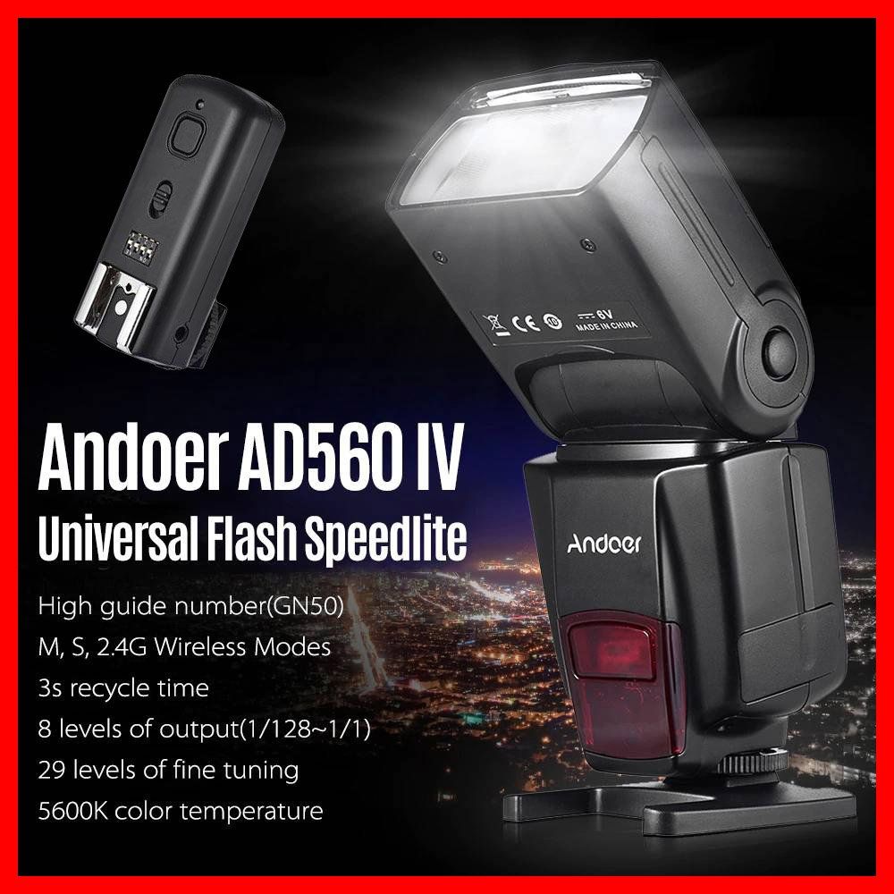 Flash: Andoer AD560 IV Universal Slave Speedlite-blitz Trigger DSLR – Nuovo (secondo la descrizione) da Suberg venduto da Lovelyfashion