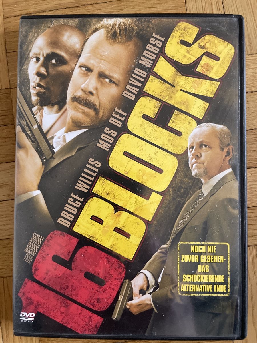 Tutti i DVDs: DVD 16 Blocks Bruce Willis Action Thriller – Usato da Zürich venduto da Mr.Mauri83