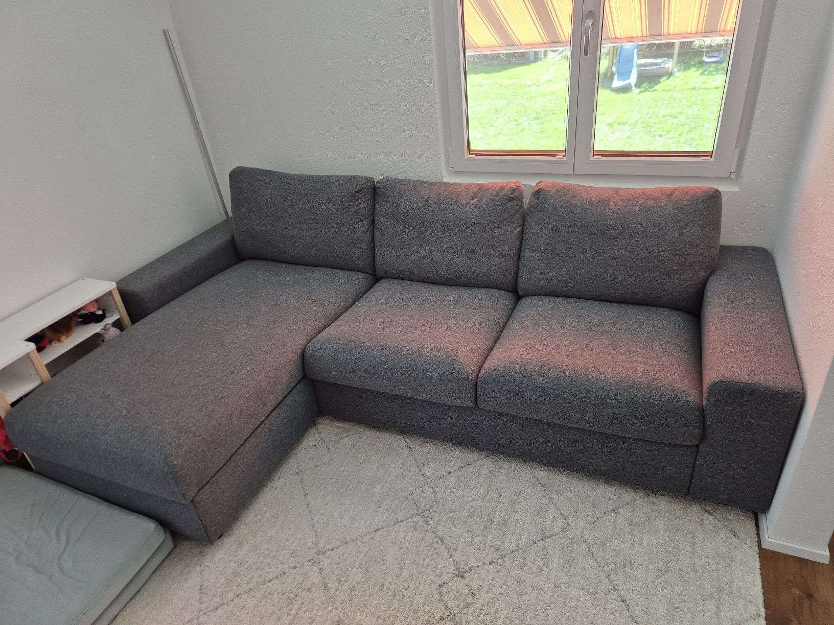 Divani: IKEA VIMLE 3er-Sofa, Stoff grau mit Stauraum – Nuovo (secondo la descrizione) da Thun venduto da tri-tra-trio 3