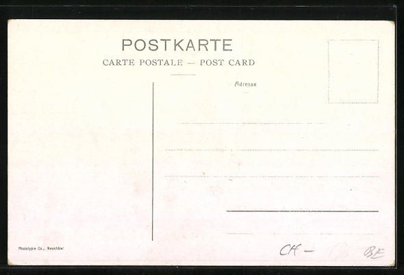 Cartoline postali: Aeschi, Ortsansicht mit Morgenberg und F – Usato da Berlin venduto da bartko-reher 1