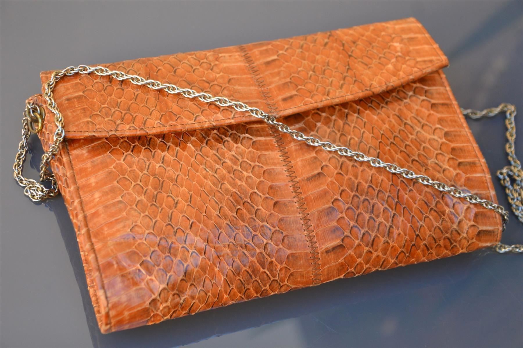 Taschen für Damen: Sac cuir de serpent Tasche Schlangenlede – Gebraucht aus Collonges von Auganien 2