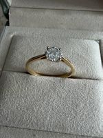 Diamantring aus 750er (18 Karat) Gelbgold  Neuwertig