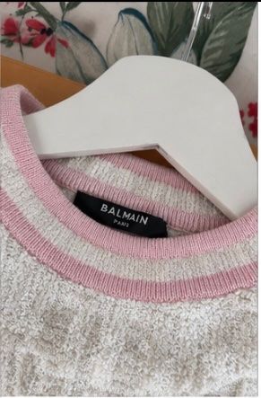 Balmain Tops: Balmain Strickweste rosa beige Grösse 36 – Neuf (Voir description) à Oberengstringen par genita2279 2
