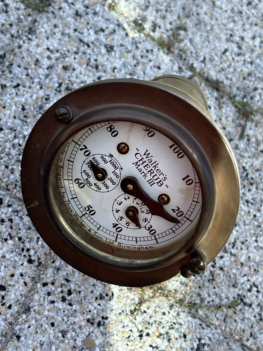GPS & Messgeräte: Schiffslog Walker's Cherub Mark III Messing gebraucht – Gebraucht aus Dittingen von Bellevista