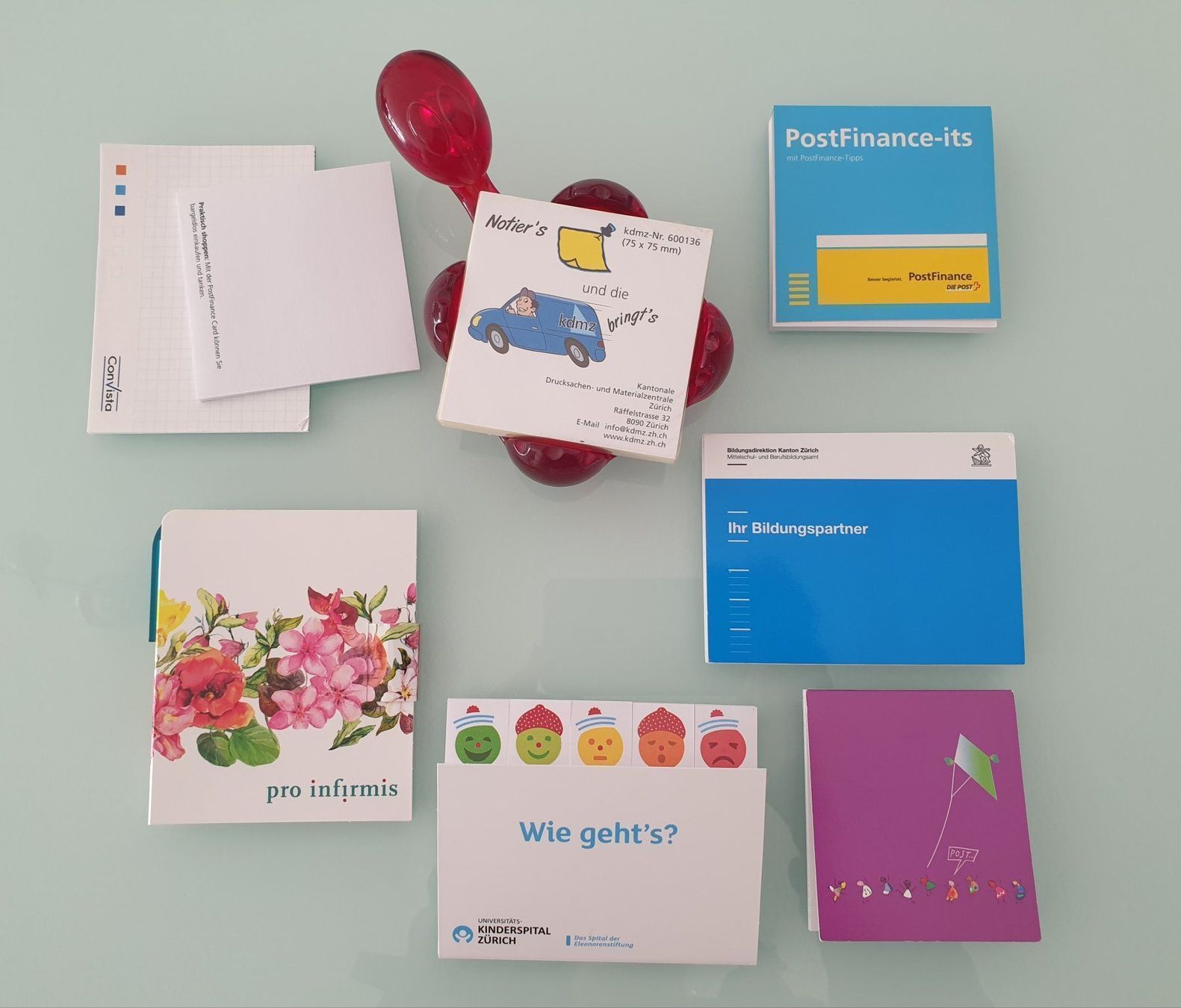 Blocchi: Koziol ARCHIBALD Büro Notizhalter Sticky Notes Notizzettel – Nuovo (secondo la descrizione) da Oetwil an der Limmat venduto da dhantal