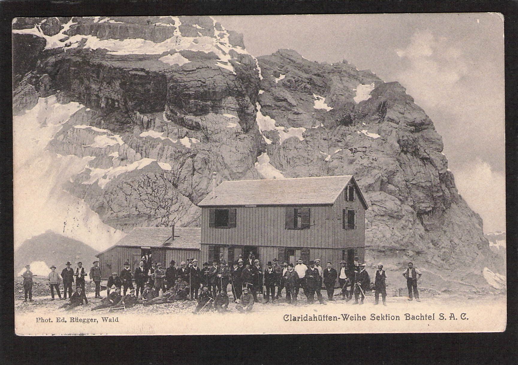 Cartoline postali: Claridahütte - Weihe , Sektion Bachtel ,gel.1933 – Usato da Reichenburg venduto da Pipo-67