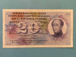 20 Francs 2. April 1964 Général DUFOUR - Gebraucht/Usagé